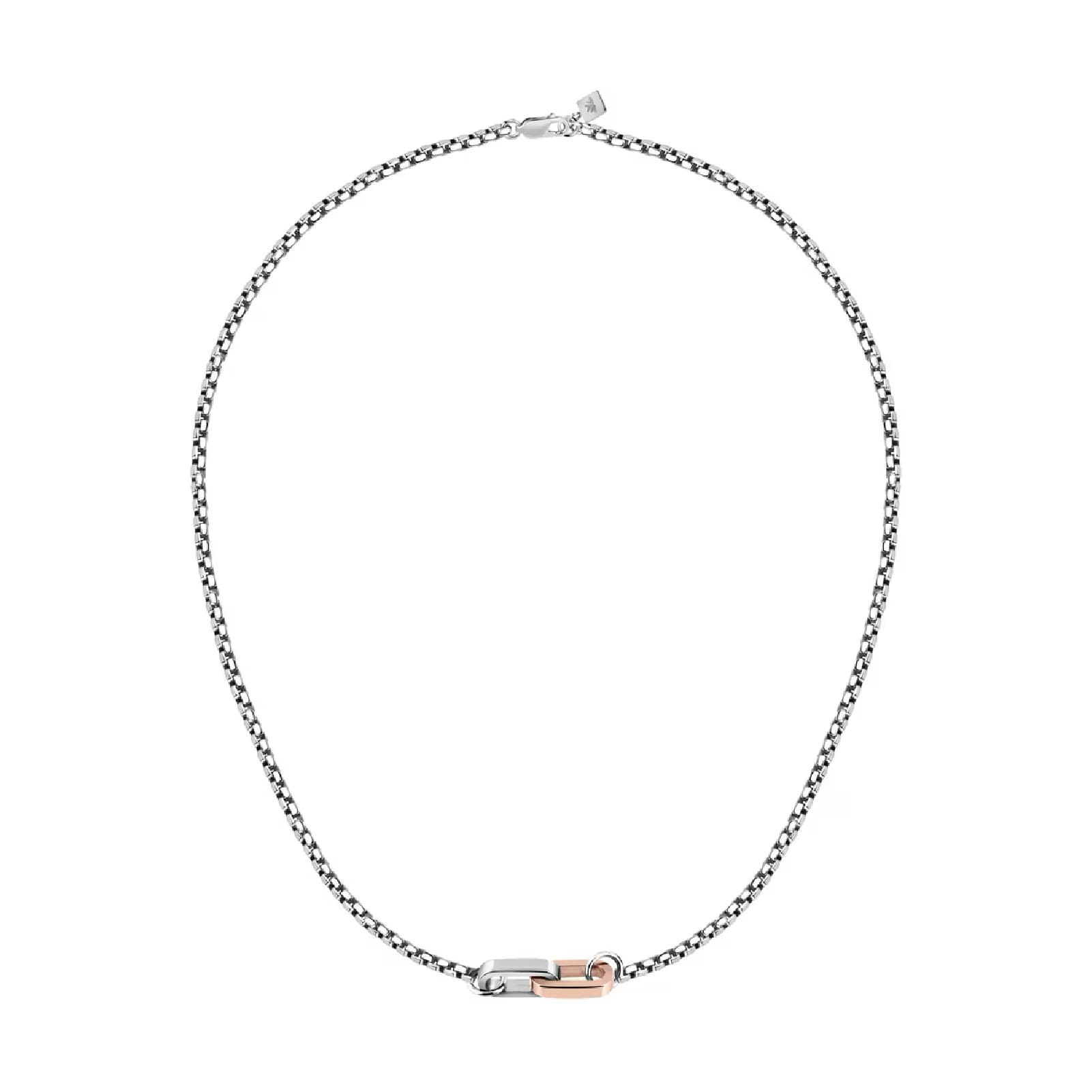 Collana Morellato Motown uomo in acciaio e decoro pvd rosé MISURA UNICA