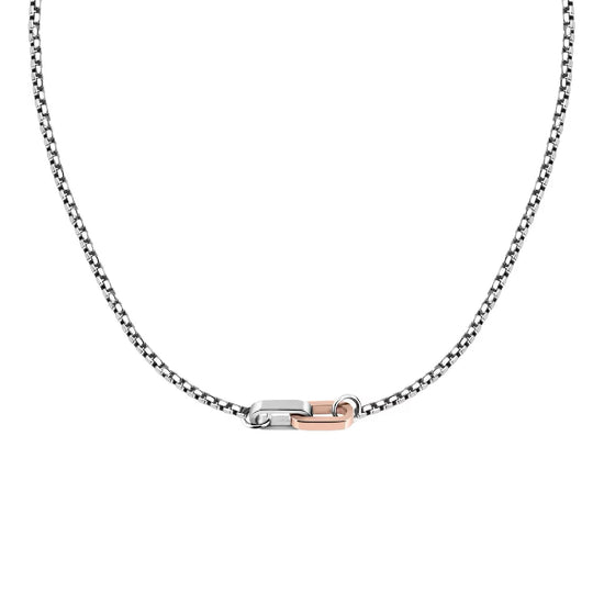 Collana Morellato Motown uomo in acciaio e decoro pvd rosé MISURA UNICA