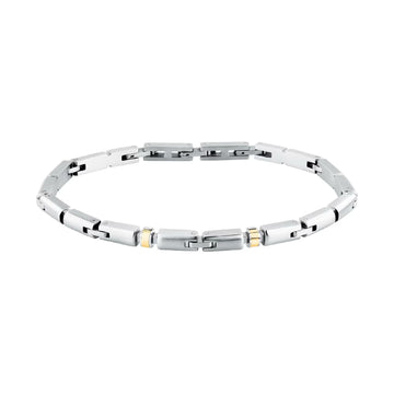 Bracciale catena Morellato Gold in acciaio e oro da uomo 18 cm