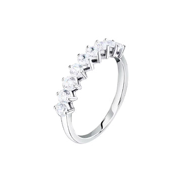 Morellato Anello Donna in Argento 925% riciclato con Zirconi, Collezione TESORI, Regalo Anniversario Morellato Anello Donna in Argento 925% riciclato con Zirconi, Collezione TESORI, Regalo Anniversario