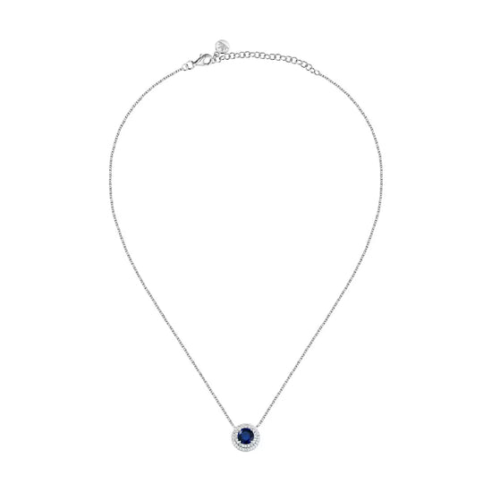 Collana girocollo Morellato argento zirconi bianchi e blu MISURA UNICA
