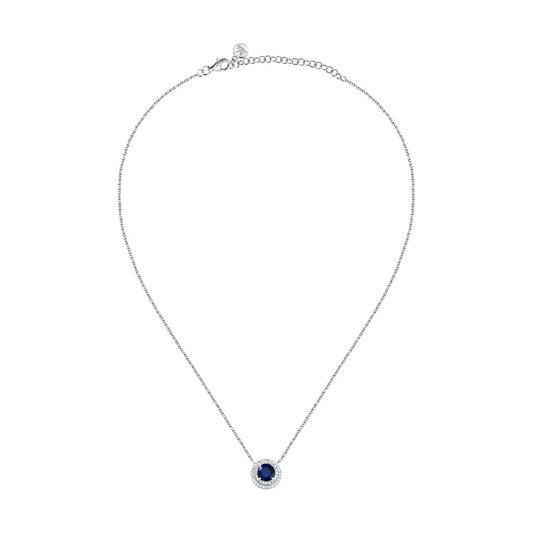 Collana girocollo Morellato argento zirconi bianchi e blu MISURA UNICA