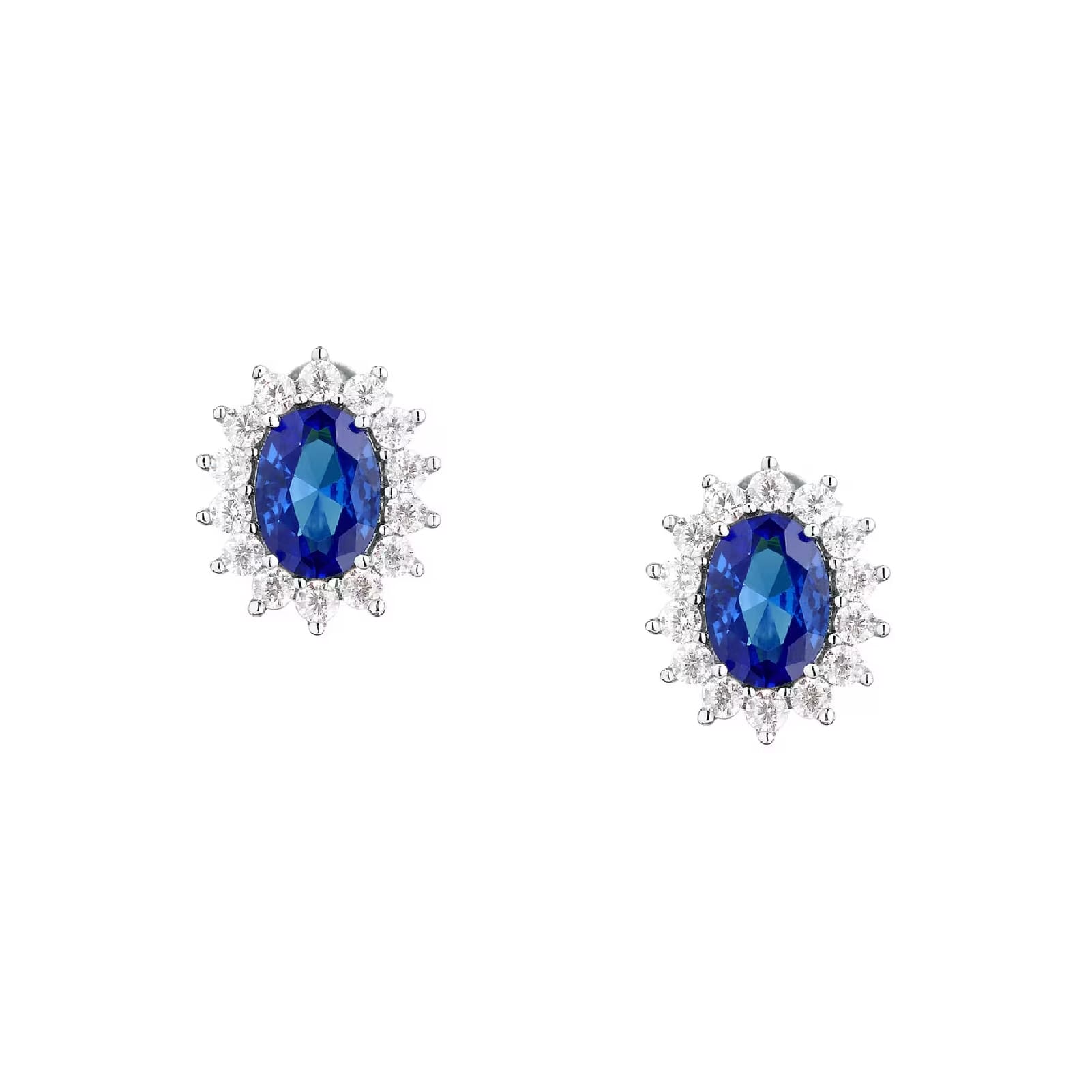 Orecchini a lobo Morellato in argento 925 con zircone blu MISURA UNICA