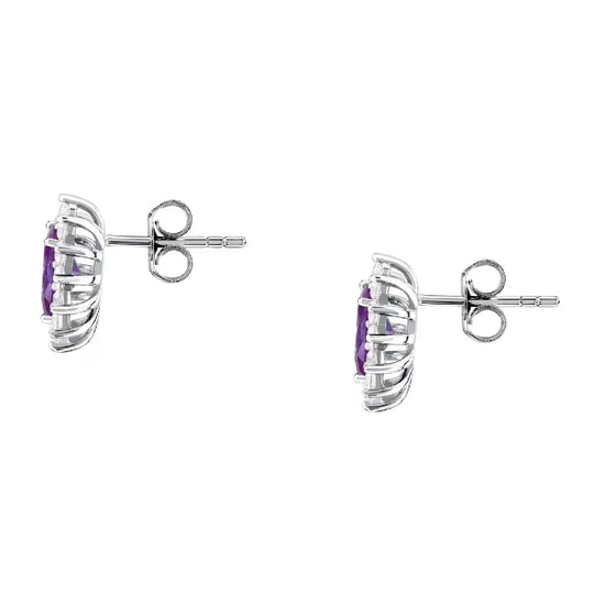 Orecchini a lobo Morellato in argento con zircone viola MISURA UNICA