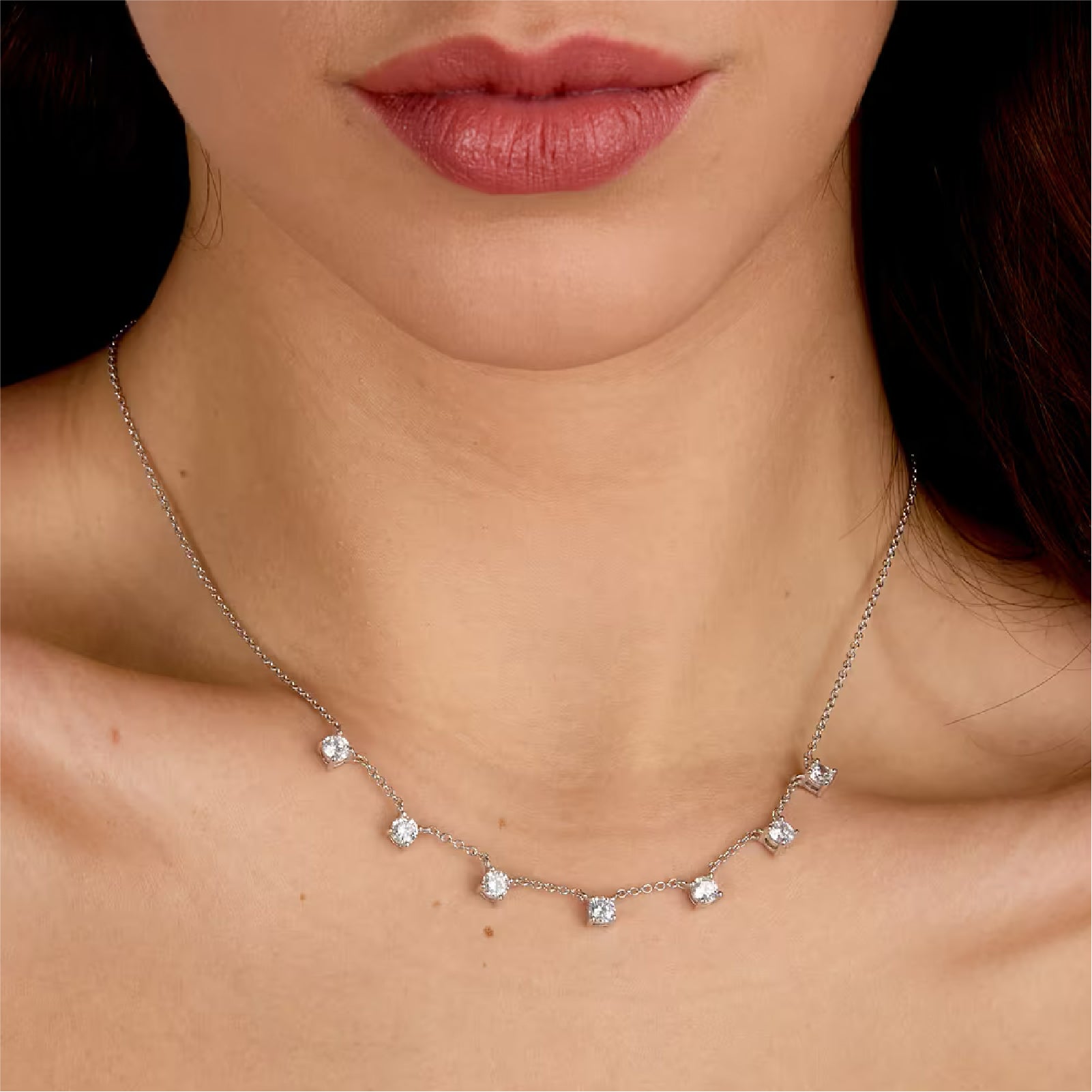 Collana girocollo Morellato argento zirconi bianchi MISURA UNICA