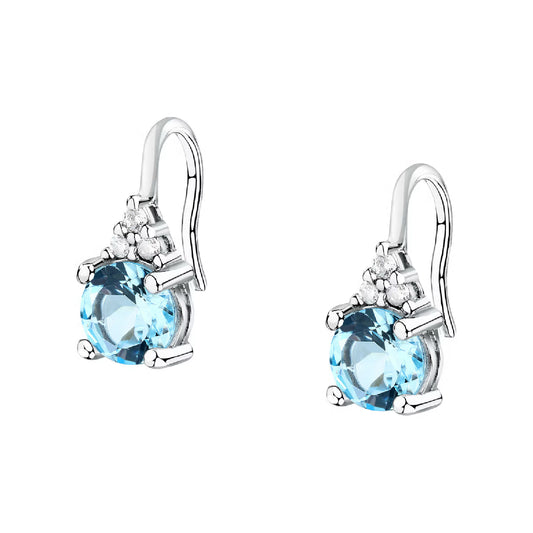 Orecchini donna Morellato in argento con zirconi azzurri MISURA UNICA