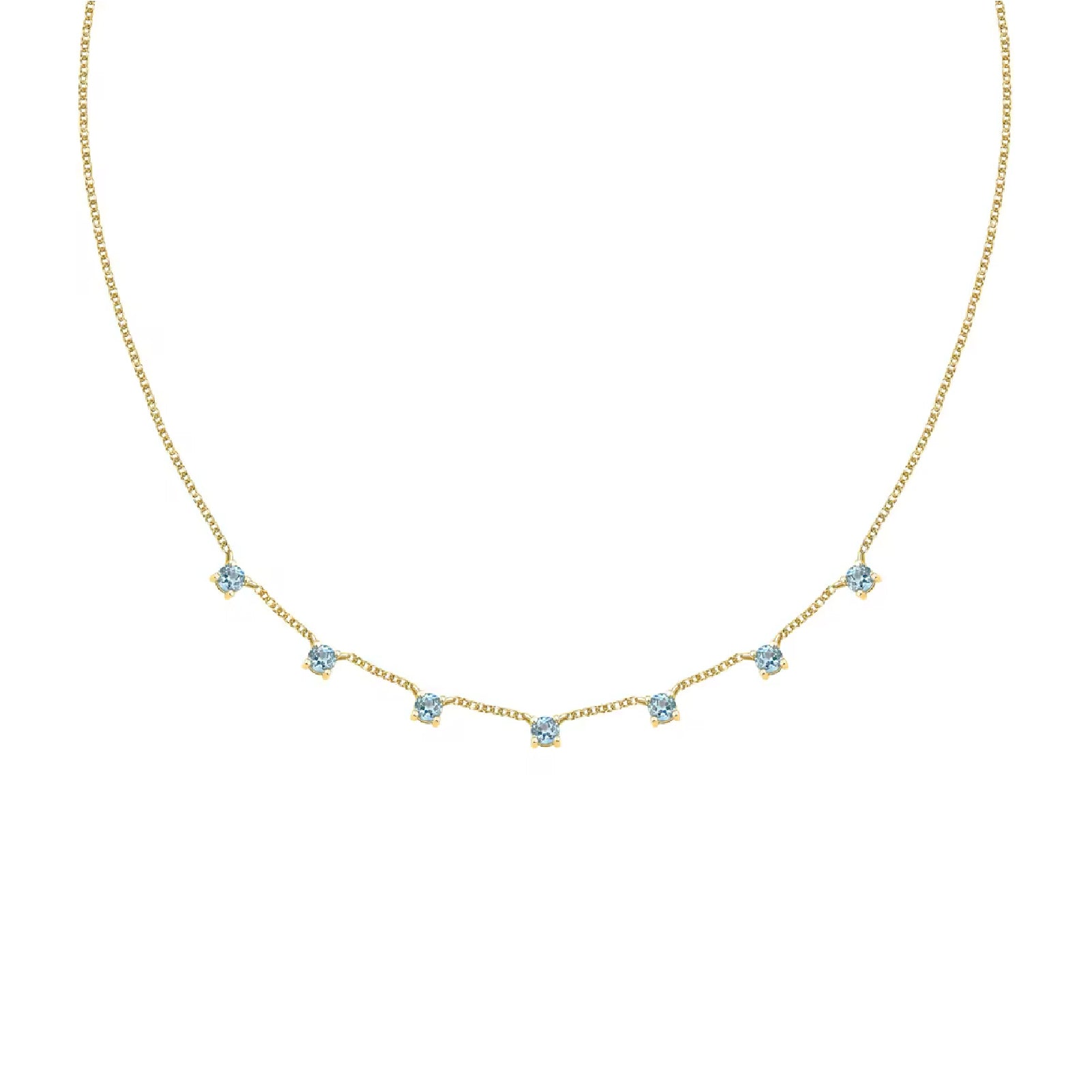 Collana girocollo Morellato argento oro zirconi azzurri MISURA UNICA