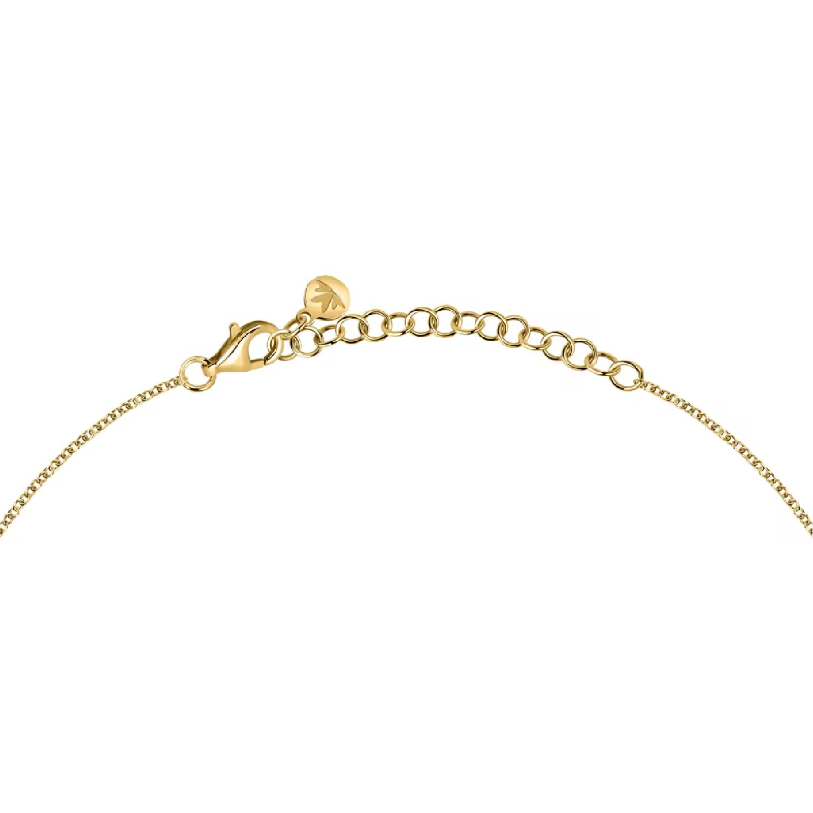 Collana girocollo Morellato argento oro zirconi azzurri MISURA UNICA