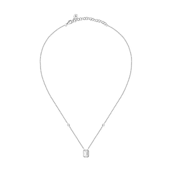 Collana Morellato Tesori in argento e zircone bianco pendente MISURA UNICA