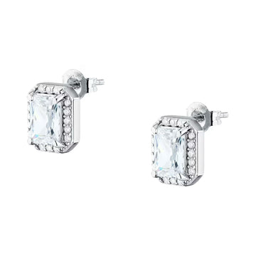 Orecchini Morellato Tesori in argento con zirconi bianchi MISURA UNICA