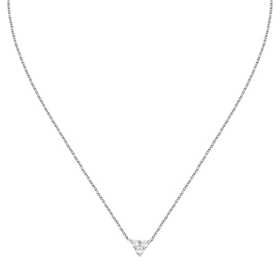 Collana Morellato Luminosa argento e zircone bianco centrale MISURA UNICA