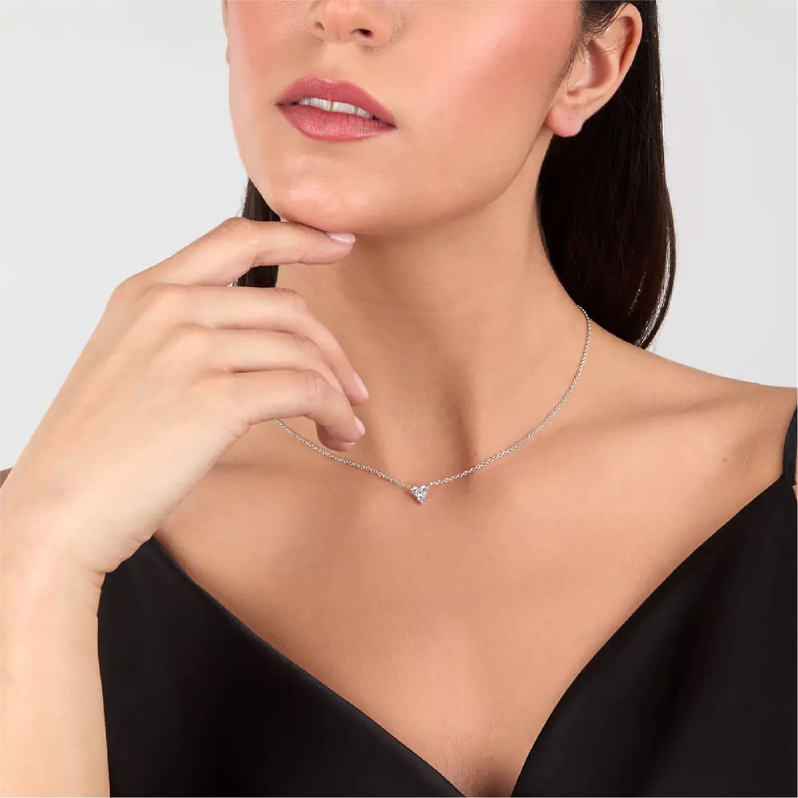 Collana Morellato Luminosa argento e zircone bianco centrale MISURA UNICA