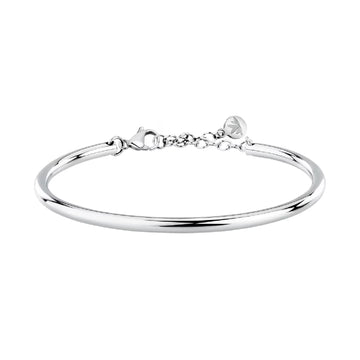 Bracciale bangle Morellato in acciaio con finitura lucida diametro 6 cm