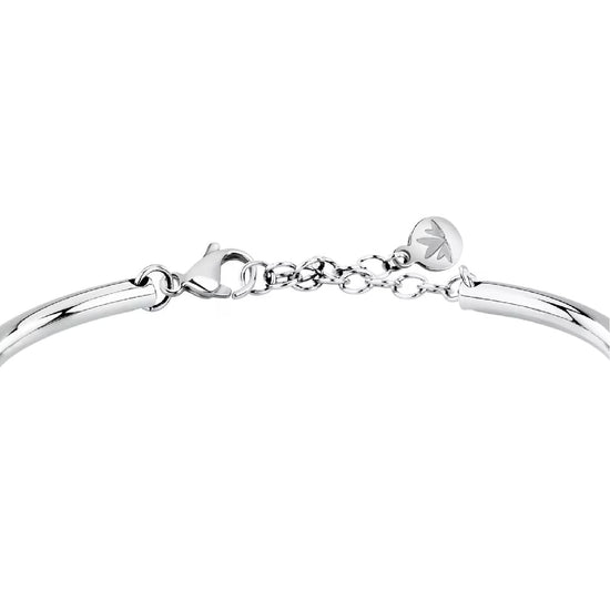 Bracciale bangle Morellato in acciaio con finitura lucida diametro 6 cm