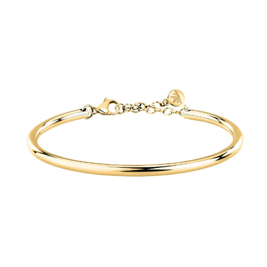 Bracciale Morellato in acciaio dorato con finitura lucida diametro 6 cm