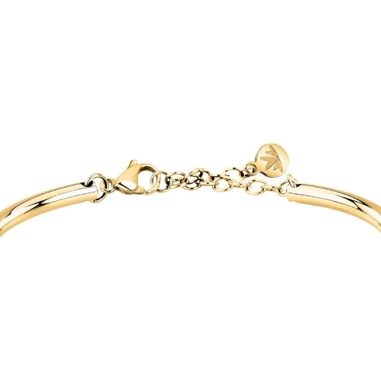Bracciale Morellato in acciaio dorato con finitura lucida diametro 6 cm