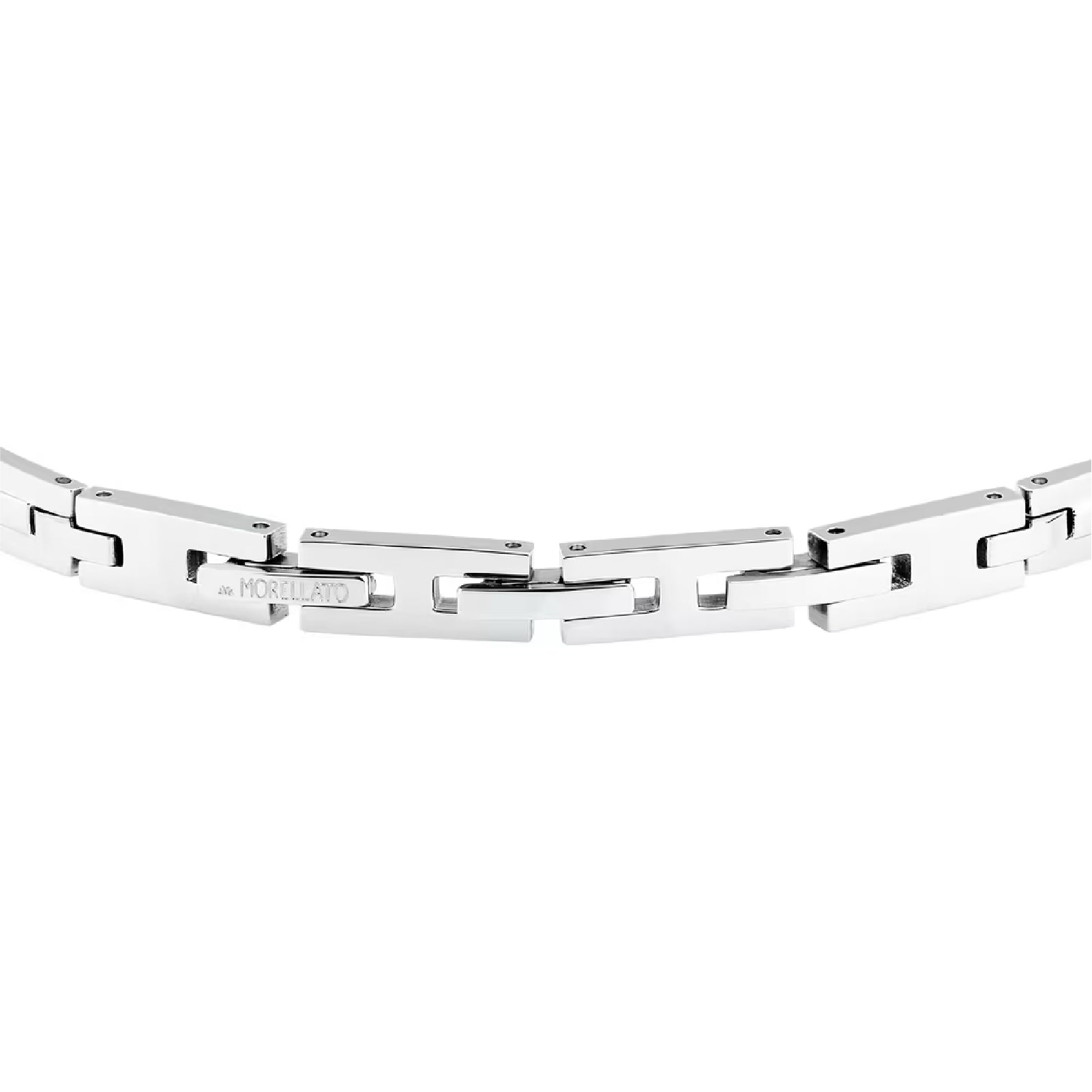Bracciale uomo Morellato acciaio nero design originale Regolabile 19-22 cm