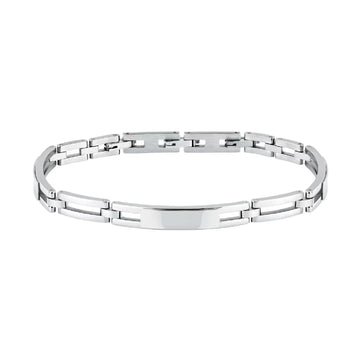 Bracciale catena da uomo Morellato in acciaio lucido Regolabile 18-21,5 cm