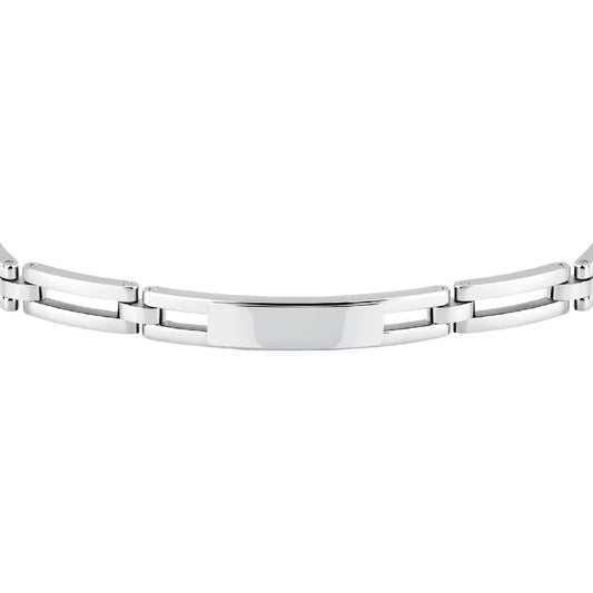 Bracciale catena da uomo Morellato in acciaio lucido Regolabile 18-21,5 cm