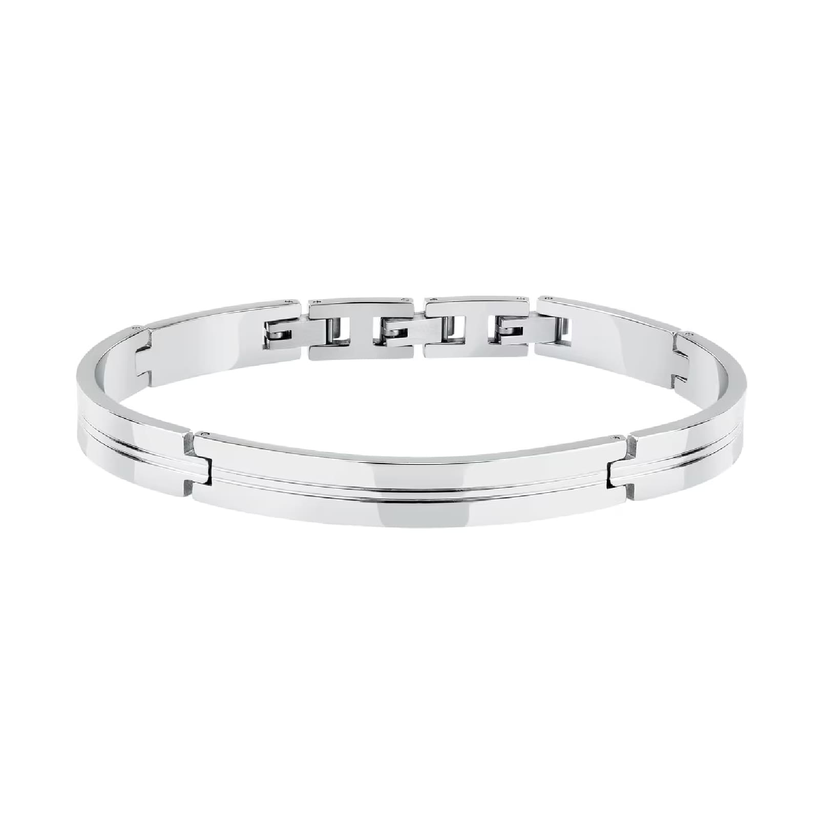 Bracciale semirigido uomo Morellato in acciaio lucido 64 mm x 50 mm
