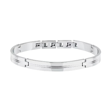 Bracciale semirigido uomo Morellato in acciaio lucido 64 mm x 50 mm