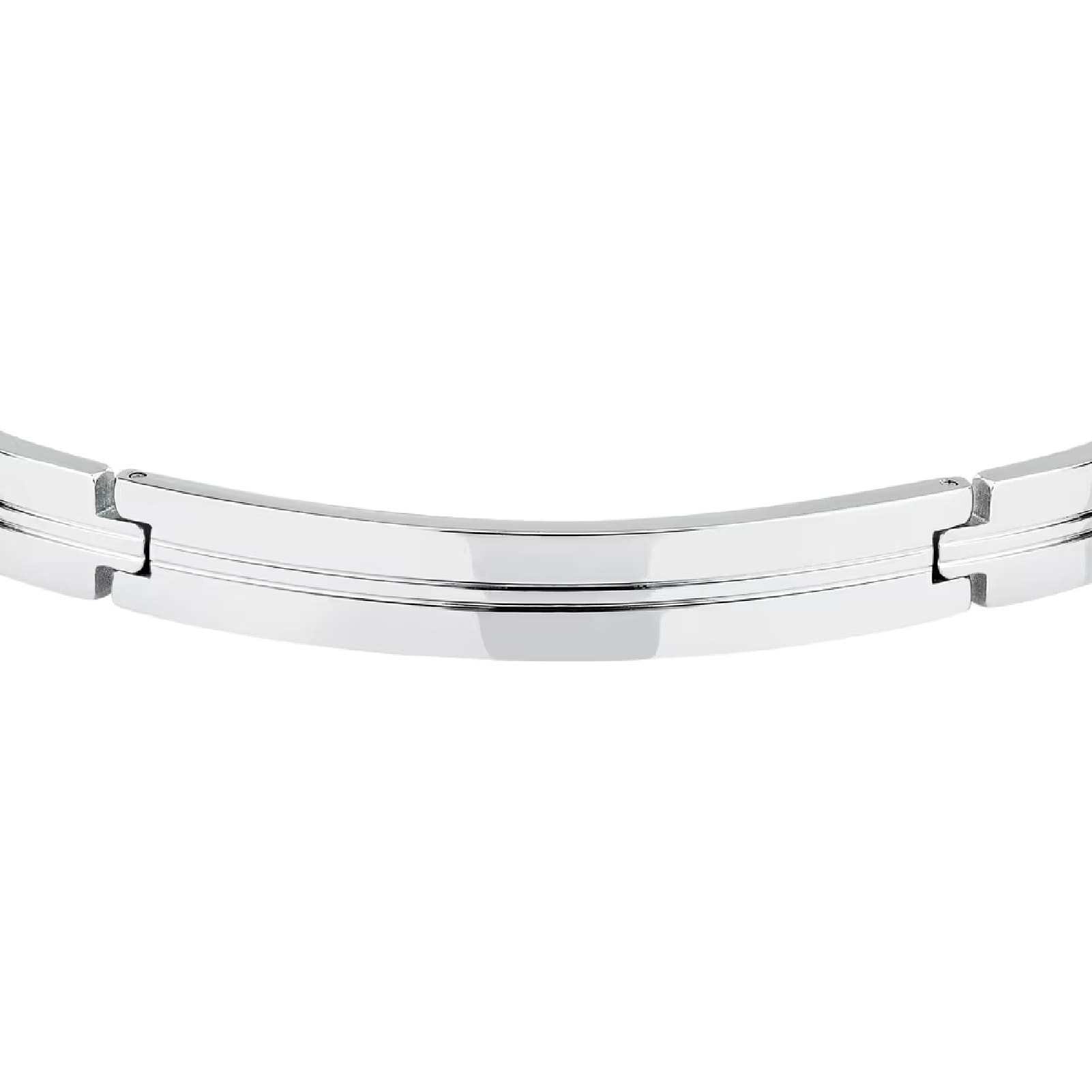 Bracciale semirigido uomo Morellato in acciaio lucido 64 mm x 50 mm