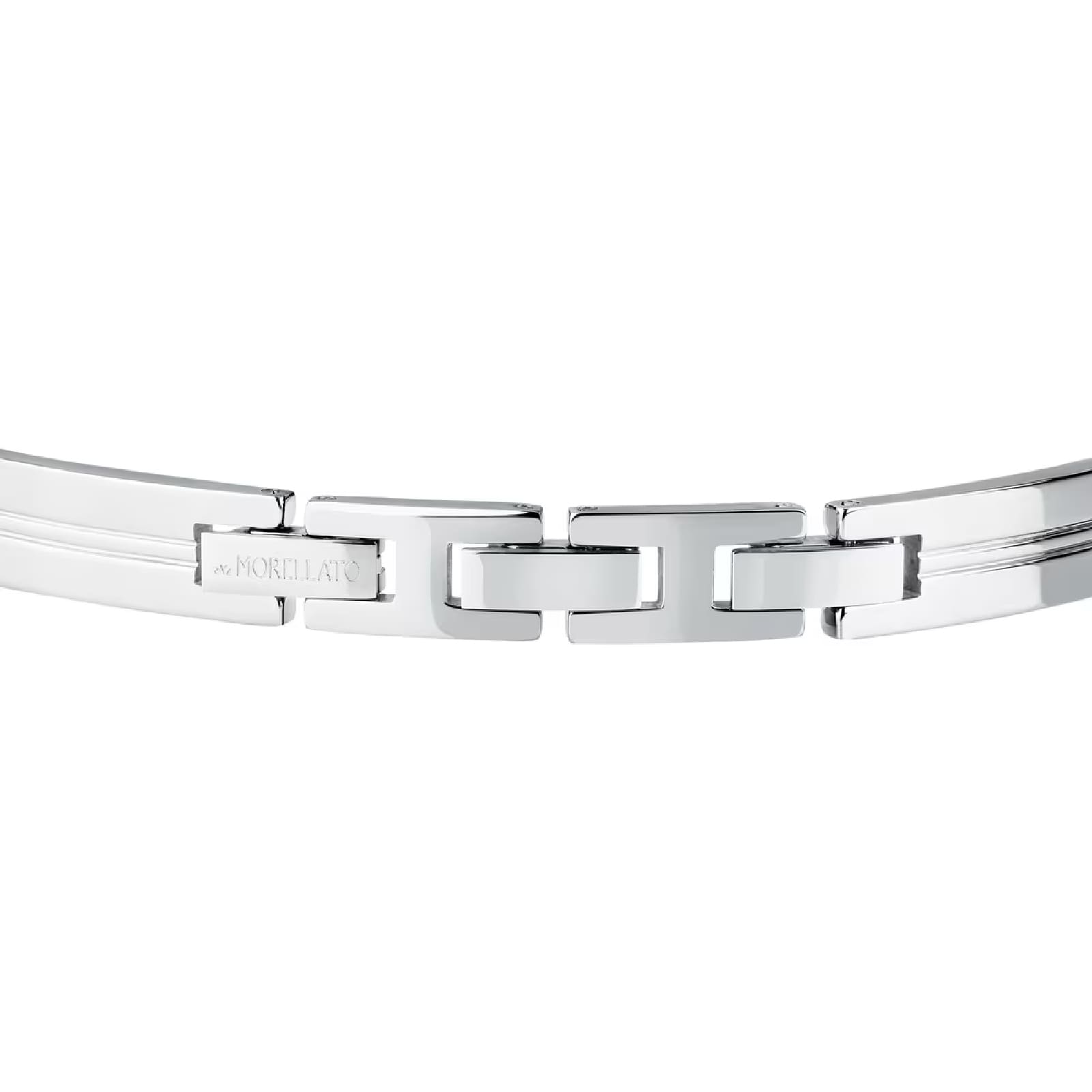 Bracciale semirigido uomo Morellato in acciaio lucido 64 mm x 50 mm