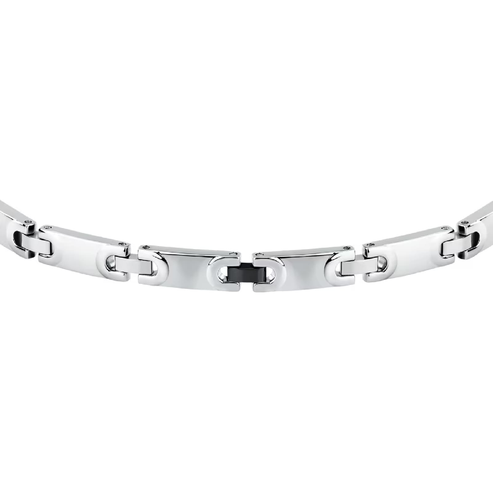 Bracciale con maglie da uomo Morellato acciaio satinato Regolabile 18-21 cm