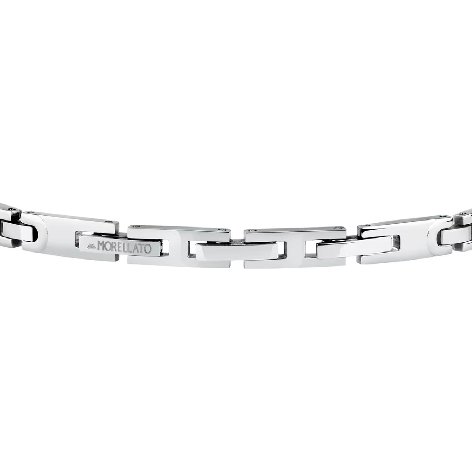 Bracciale con maglie da uomo Morellato acciaio satinato Regolabile 18-21 cm
