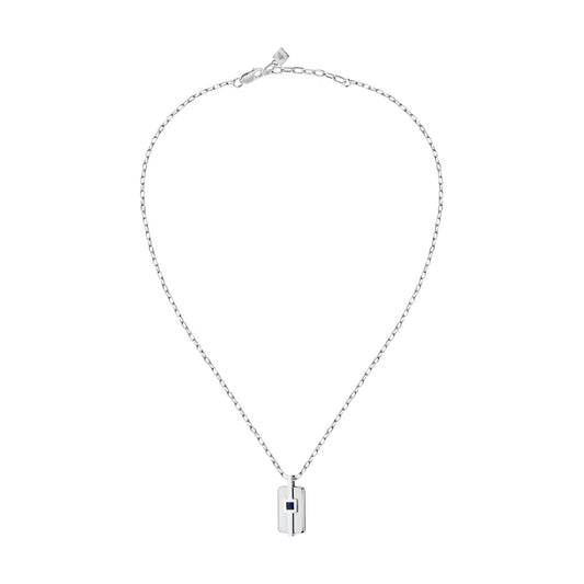 Collana con pendente Morellato in acciaio con zircone blu MISURA UNICA