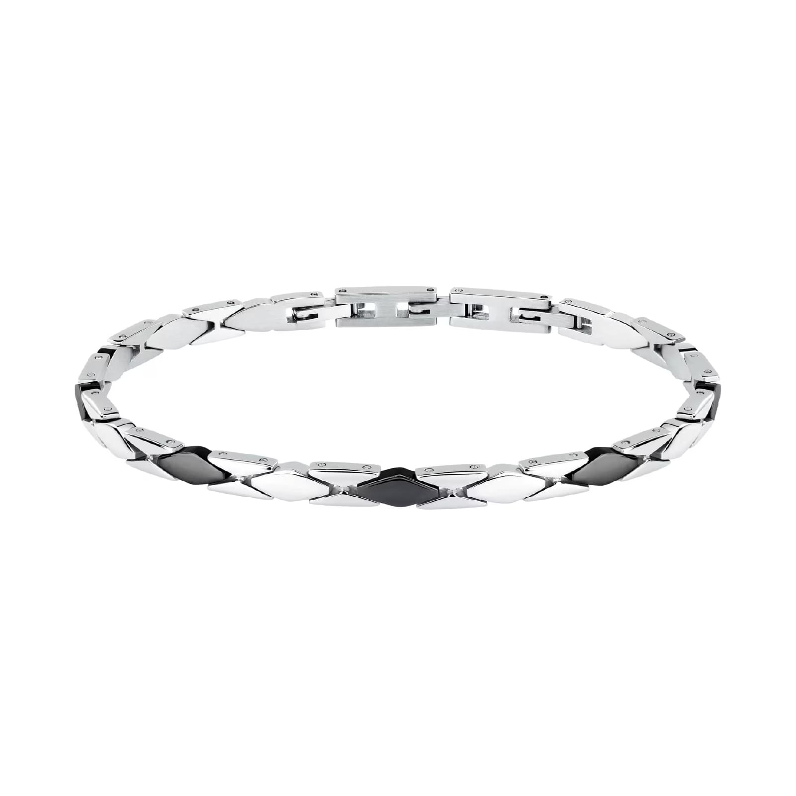 Bracciale catena Morellato in acciaio con pvd nero da uomo 21,5 cm