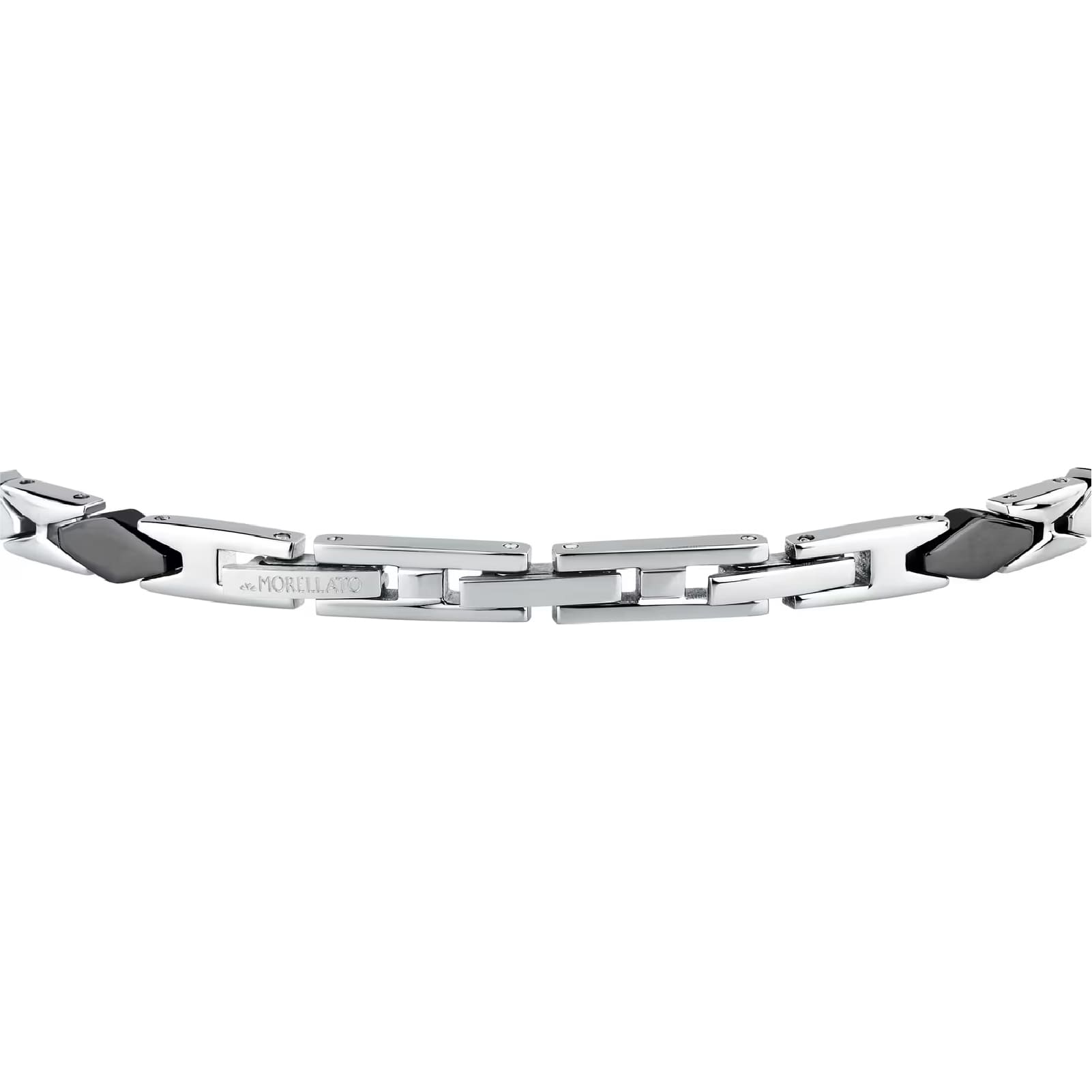 Bracciale catena Morellato in acciaio con pvd nero da uomo 21,5 cm