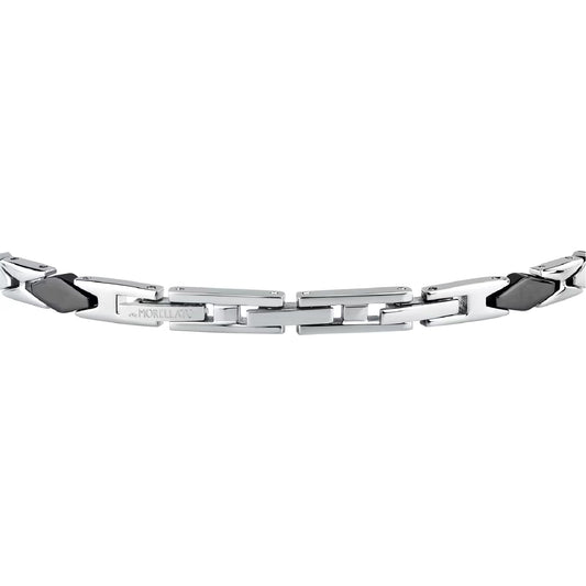 Bracciale catena Morellato in acciaio con pvd nero da uomo 21,5 cm