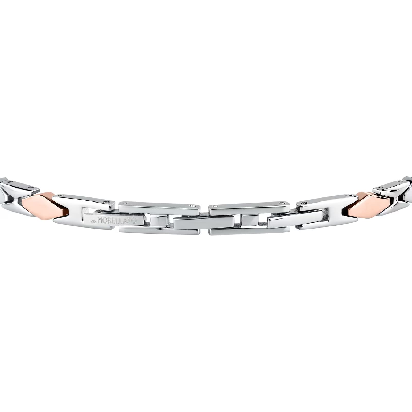 Bracciale catena Morellato in acciaio con pvd oro rosa da uomo 21,5 cm