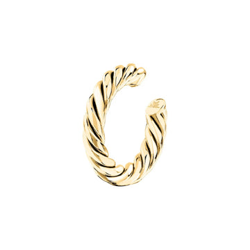 Earcuff Morellato in acciaio dorato design attorcigliato MISURA UNICA