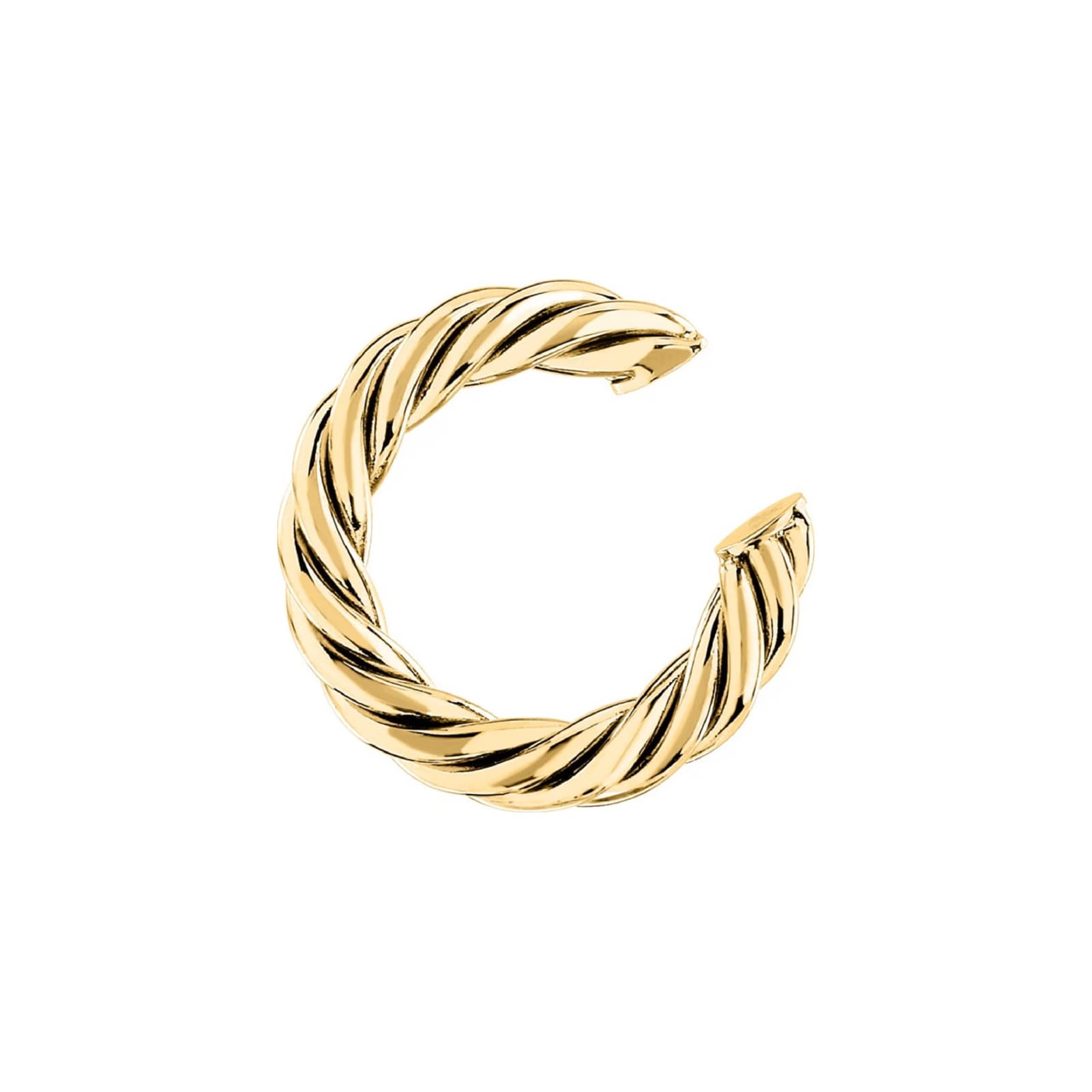 Earcuff Morellato in acciaio dorato design attorcigliato MISURA UNICA