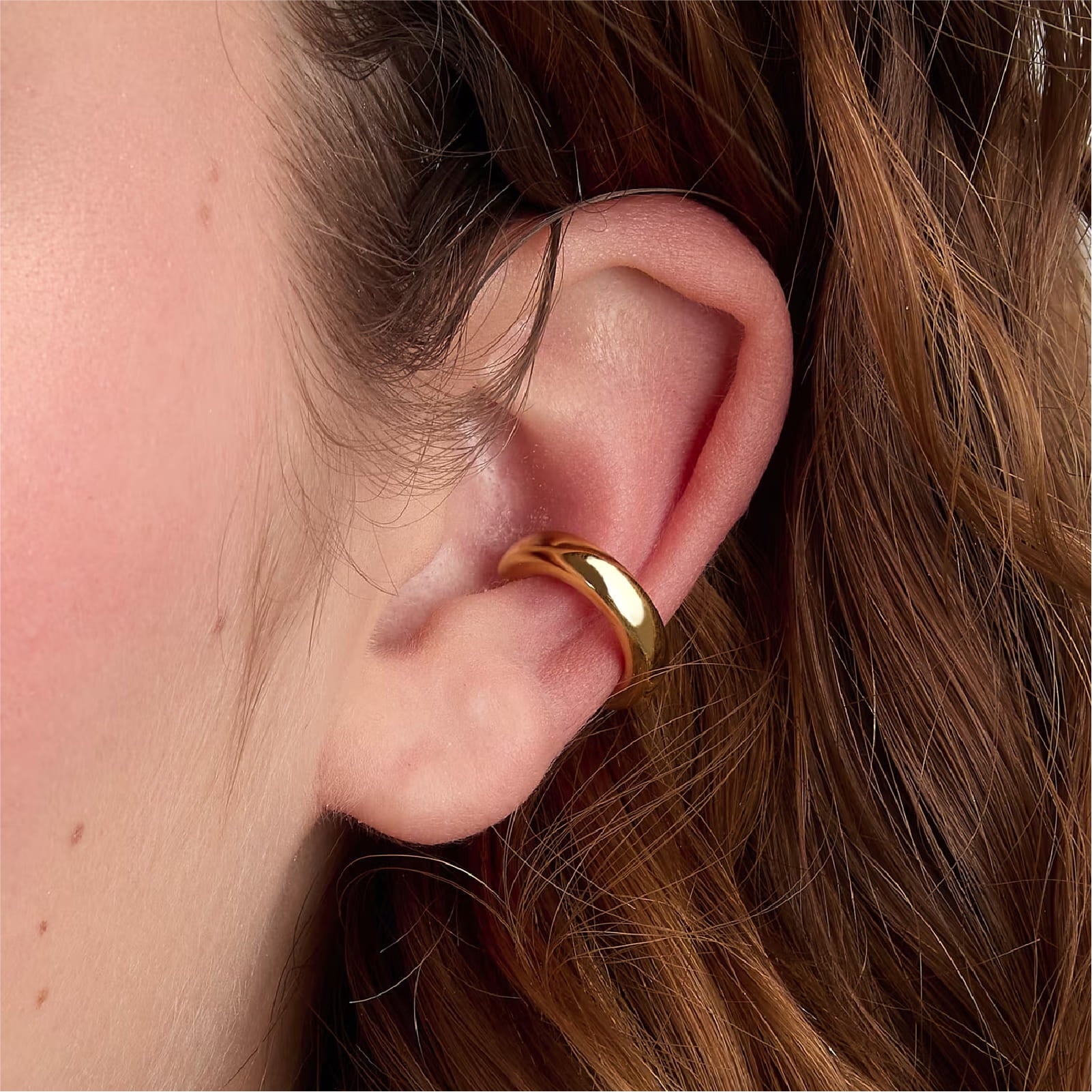 Earcuff Morellato in acciaio dorato liscio da donna MISURA UNICA