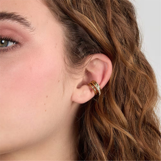 Earcuff Morellato in acciaio dorato impreziosito da cristalli MISURA UNICA