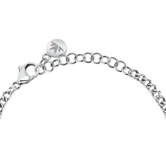Bracciale catena Morellato Talismani in acciaio quadrifoglio 19 cm