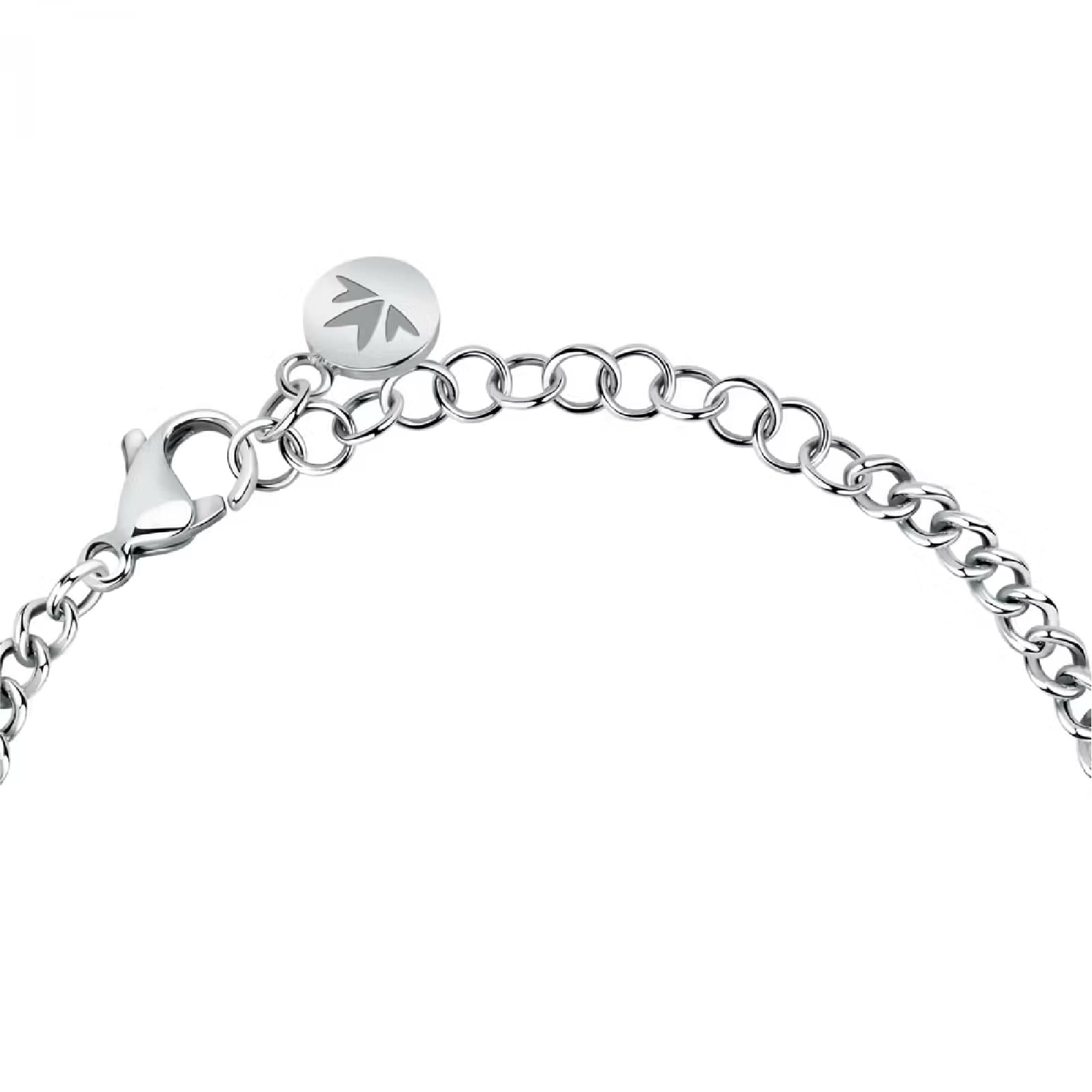 Bracciale catena Morellato Talismani in acciaio quadrifoglio 19 cm