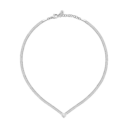 Collana punto luce Morellato in acciaio con cristallo MISURA UNICA