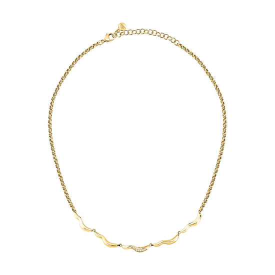 Collana da donna Morellato Design pvd oro e cristalli bianchi MISURA UNICA