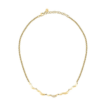 Collana da donna Morellato Design pvd oro e cristalli bianchi MISURA UNICA