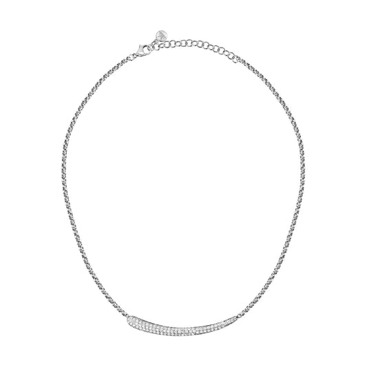 Collana da donna Morellato Design acciaio e cristalli bianchi MISURA UNICA