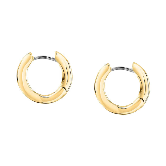 Orecchini cerchio Morellato Design in acciaio e pvd oro MISURA UNICA