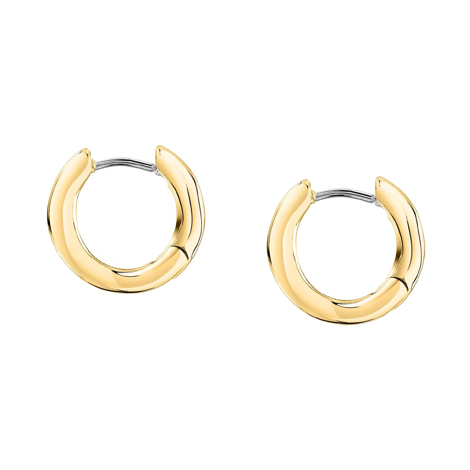 Orecchini cerchio Morellato Design in acciaio e pvd oro MISURA UNICA