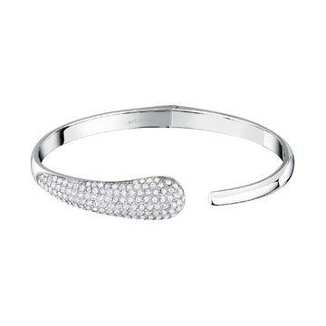 Bracciale apribile donna Morellato Design con cristalli bianchi DIAMETRO 56 X 46 MM