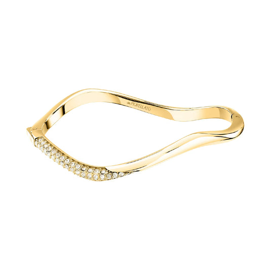Bracciale apribile donna Morellato Design pvd oro e cristalli DIAMETRO 56 X 46 MM
