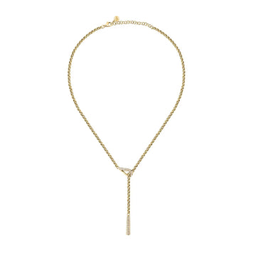 Collana da donna Morellato in acciaio dorato con cristalli MISURA UNICA
