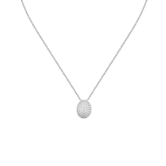 Collana Morellato argento con pendente in pavé di zirconi MISURA UNICA